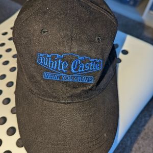 90's White Castle Black/Blue Embroidered Hat Adjustable